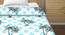 Eve Blue Abstract Fabric Single Size Dohar (Aqua, Single Size) by Urban Ladder - Front View Design 1 - 660576