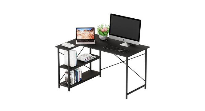 Justin Free Standing Engineered Wood Study Table in Brown Colour (Powder Coating Finish) by Urban Ladder - Front View Design 1 - 660790