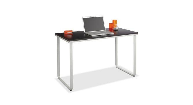 Sled Free Standing Engineered Wood Study Table in Black Colour (Powder Coating Finish) by Urban Ladder - Front View Design 1 - 660814