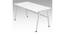 Zeddi Free Standing Engineered Wood Study Table in White Colour (Powder Coating Finish) by Urban Ladder - Front View Design 1 - 661099