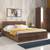 Zoey sg bed with sw mattress queen classic walnut lp