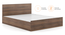 Zoey Storage Bed With Simplywud Essential Foam Mattress (Queen Bed Size, Classic Walnut Finish) by Urban Ladder - Ground View Design 1 - 661656