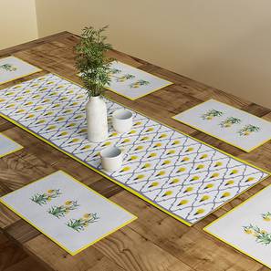 Carpets And Rugs In New Delhi Design Yellow Floral Polyester Table Runner