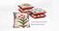 Germaine Ethnic Motifs Cushion Covers Set of 5 30 cm x 30 cm (Red) by Urban Ladder - Design 1 Side View - 662488