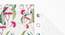 Nina Set of 2 Floral Long Door Curtains-Pink (Pink, Eyelet Pleat) by Urban Ladder - Cross View Design 1 - 662903