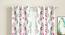 Nina Set of 2 Floral Long Door Curtains-Pink (Pink, Eyelet Pleat) by Urban Ladder - Front View Design 1 - 662979