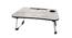Frankie Engineered wood Portable Laptop Table in Grey Marble Light Colour (Glossy Finish) by Urban Ladder - Front View Design 1 - 663862