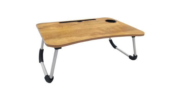 Lylah Engineered wood Portable Laptop Table in Clutch Wood Colour (Glossy Finish) by Urban Ladder - Front View Design 1 - 663866