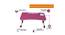 Ensley Engineered wood Portable Laptop Table in Pink Colour (Matte Finish) by Urban Ladder - Rear View Design 1 - 663929