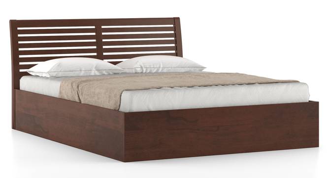 Vermont Storage Bed (Solid Wood) (King Bed Size, Dark Walnut Finish, Box Storage Type) by Urban Ladder - Cross View Design 1 - 664019