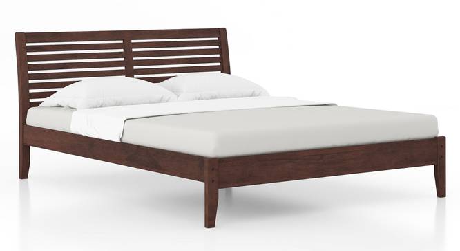 Vermont Bed (Solid Wood) (Queen Bed Size, Dark Walnut Finish) by Urban Ladder - Cross View Design 1 - 664022