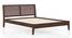 Vermont Bed (Solid Wood) (Queen Bed Size, Dark Walnut Finish) by Urban Ladder - Front View Design 1 - 664026