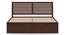 Vermont Storage Bed (Solid Wood) (King Bed Size, Dark Walnut Finish, Box Storage Type) by Urban Ladder - Design 1 Side View - 664027