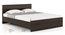Zoey Non- Storage Bed (Queen Bed Size, Dark Wenge Finish) by Urban Ladder - Design 1 Side View - 664053