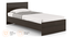 Zoey Non-Storage Single Size Bed (Single Bed Size, Dark Wenge Finish) by Urban Ladder - Design 1 Side View - 664054