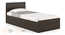 Zoey Storage Single Bed (Single Bed Size, Dark Wenge Finish) by Urban Ladder - Design 1 Side View - 664055