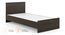 Zoey Non-Storage Single Size Bed (Single Bed Size, Dark Wenge Finish) by Urban Ladder - Ground View Design 1 - 664060