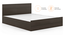 Zoey Storage Bed (Queen Bed Size, Dark Wenge Finish) by Urban Ladder - Ground View Design 1 - 664062
