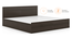 Zoey Storage Bed (King Bed Size, Dark Wenge Finish) by Urban Ladder - Ground View Design 1 - 664063