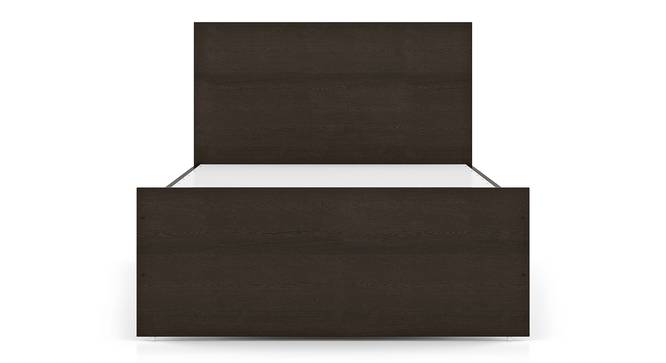Zoey Non-Storage Single Size Bed (Single Bed Size, Dark Wenge Finish) by Urban Ladder - Rear View Design 1 - 664096