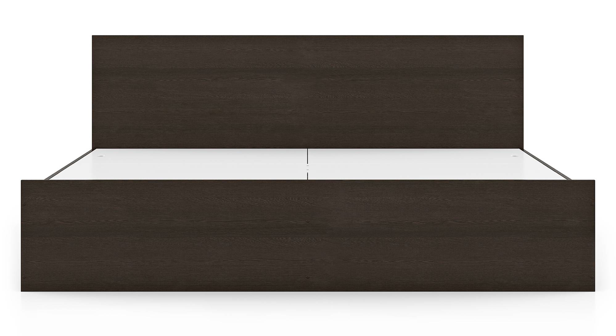 Wren Engineered Wood King Size Box Storage Bed in Dark Wenge Finish