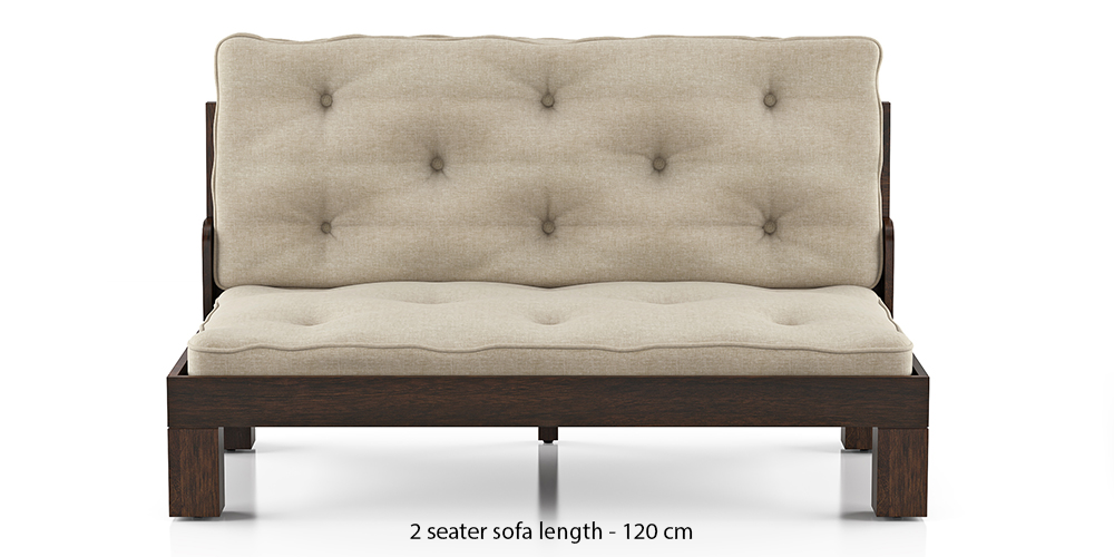 Faria Wooden Sofa - Brown by Urban Ladder - - 