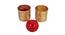 Gandhara Votive with Red Tea Light holder - Set of 2 (Red) by Urban Ladder - Front View Design 1 - 664347