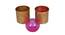 Gandhara Votive with Pink Tea Light holder - Set of 2 (Pink) by Urban Ladder - Front View Design 1 - 664349
