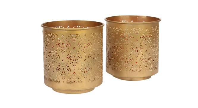 Gandhara Votive with Red Tea Light holder - Set of 2 (Red) by Urban Ladder - Cross View Design 1 - 664371