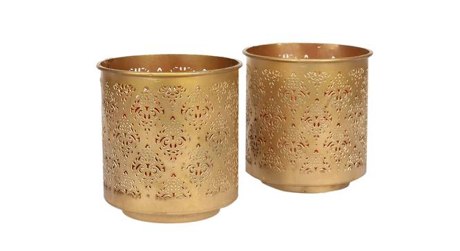 Gandhara Votive with Pink Tea Light holder - Set of 2 (Pink) by Urban Ladder - Cross View Design 1 - 664373