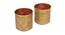 Gandhara Votive with Red Tea Light holder - Set of 2 (Red) by Urban Ladder - Design 1 Side View - 664394