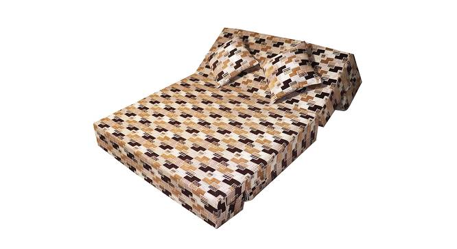 Zelda Sofa Cum Bed (Brown & Grey) by Urban Ladder - Front View Design 1 - 664469