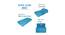 Simone Sofa Cum Bed (Blue) by Urban Ladder - Rear View Design 1 - 664498