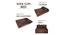 Wren Sofa Cum Bed (Brown) by Urban Ladder - Front View Design 1 - 664551