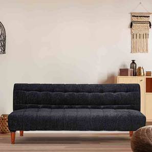 Sofa Cum Bed Design Clementine 4 Seater Click Clack Sofa cum Bed In Black Colour