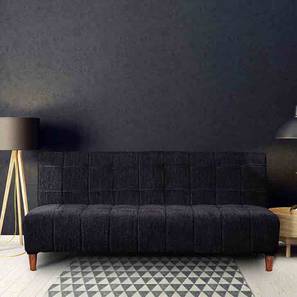 Sofa Cum Bed Design Birdie 4 Seater Click Clack Sofa cum Bed In Black Colour