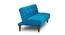 Cybil 4 Seater Wooden Sofa cum Bed (Sky Blue) by Urban Ladder - Front View Design 1 - 664633