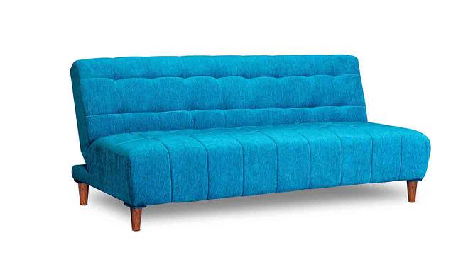 Cecily 4 Seater Wooden Sofa cum Bed (Sky Blue) by Urban Ladder - Front View Design 1 - 664634