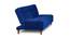 Beatrix 4 Seater Wooden Sofa cum Bed (Blue) by Urban Ladder - Front View Design 1 - 664643