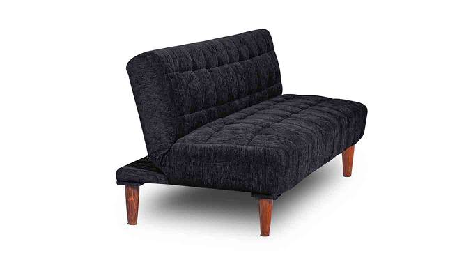 Clementine 4 Seater Wooden Sofa cum Bed (Black) by Urban Ladder - Front View Design 1 - 664644