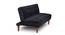 Clementine 4 Seater Wooden Sofa cum Bed (Black) by Urban Ladder - Front View Design 1 - 664644
