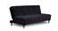 Birdie 4 Seater Wooden Sofa cum Bed (Black) by Urban Ladder - Front View Design 1 - 664645