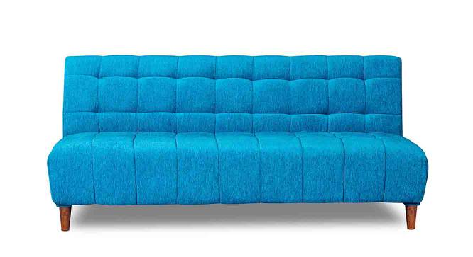 Cecily 4 Seater Wooden Sofa cum Bed (Sky Blue) by Urban Ladder - Cross View Design 1 - 664649