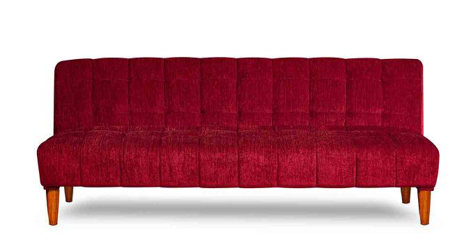 Cora 4 Seater Wooden Sofa cum Bed (Maroon) by Urban Ladder - Cross View Design 1 - 664652