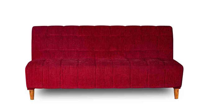 Brooklyn 4 Seater Wooden Sofa cum Bed (Maroon) by Urban Ladder - Cross View Design 1 - 664653