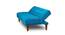 Cybil 4 Seater Wooden Sofa cum Bed (Sky Blue) by Urban Ladder - Design 1 Side View - 664663