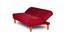 Cora 4 Seater Wooden Sofa cum Bed (Maroon) by Urban Ladder - Design 1 Side View - 664667