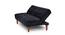 Clementine 4 Seater Wooden Sofa cum Bed (Black) by Urban Ladder - Design 1 Side View - 664674