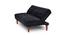 Birdie 4 Seater Wooden Sofa cum Bed (Black) by Urban Ladder - Design 1 Side View - 664675