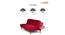 Cora 4 Seater Wooden Sofa cum Bed (Maroon) by Urban Ladder - Rear View Design 1 - 664682